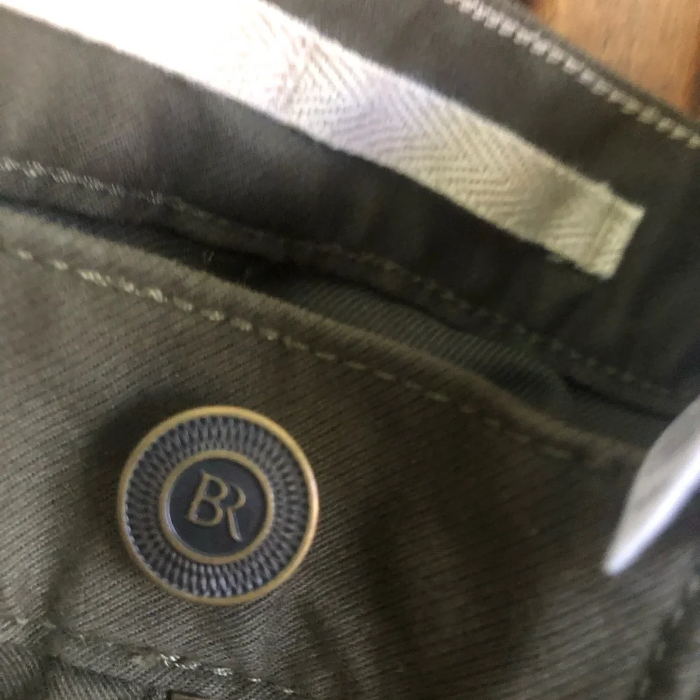 Banana Republic Men's Olive Straight Leg Jeans